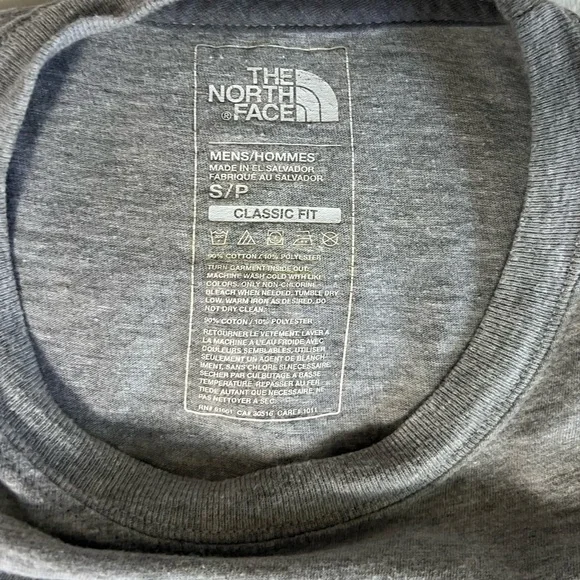 The North Face Men's‎ Heather Gray Short Sleeve Tee Size Small - Picture 2 of 7